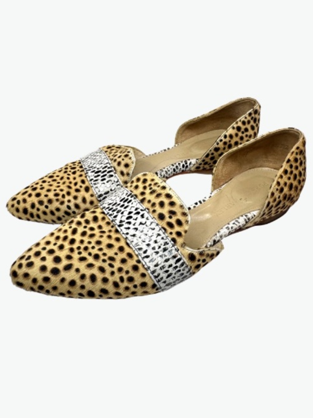 Poppy Barley Animal Print Calf Hair D'Orsay Flats | 9.5 - Picture 9 of 9